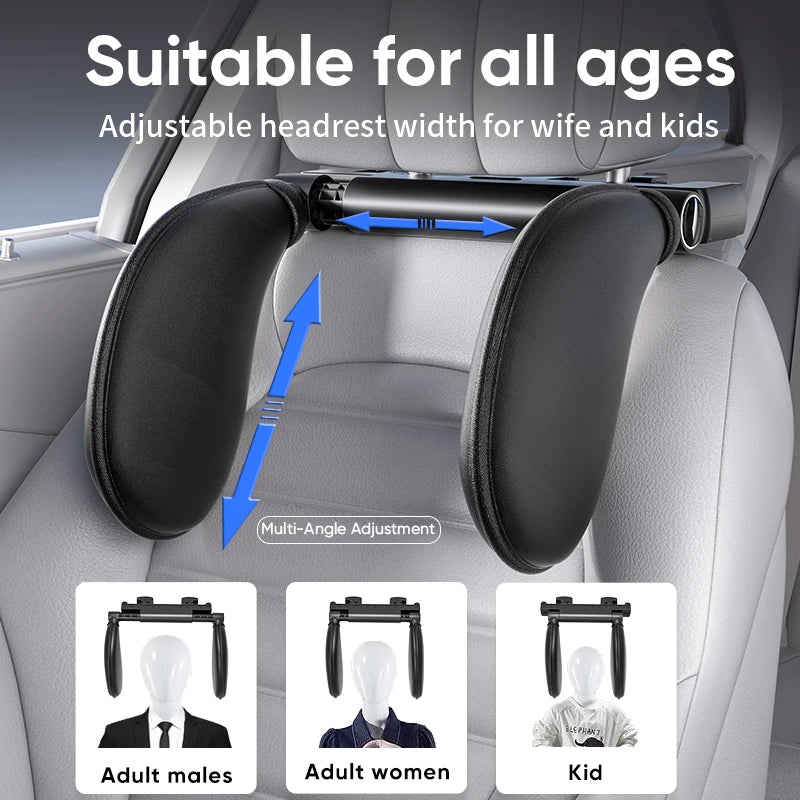 Adjustable car headrest cushion