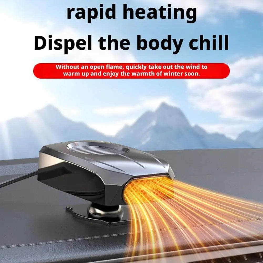 Powerful car windshield de-icer