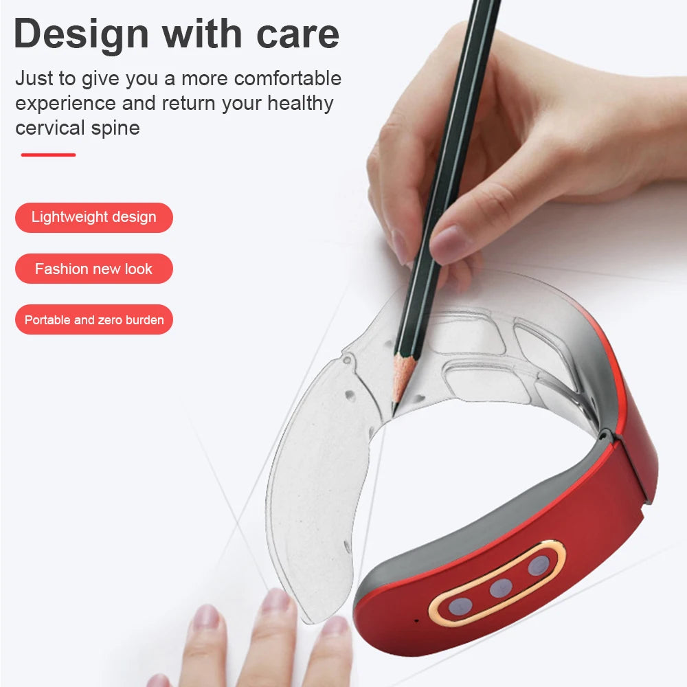 Electric pulse massager for neck and shoulders