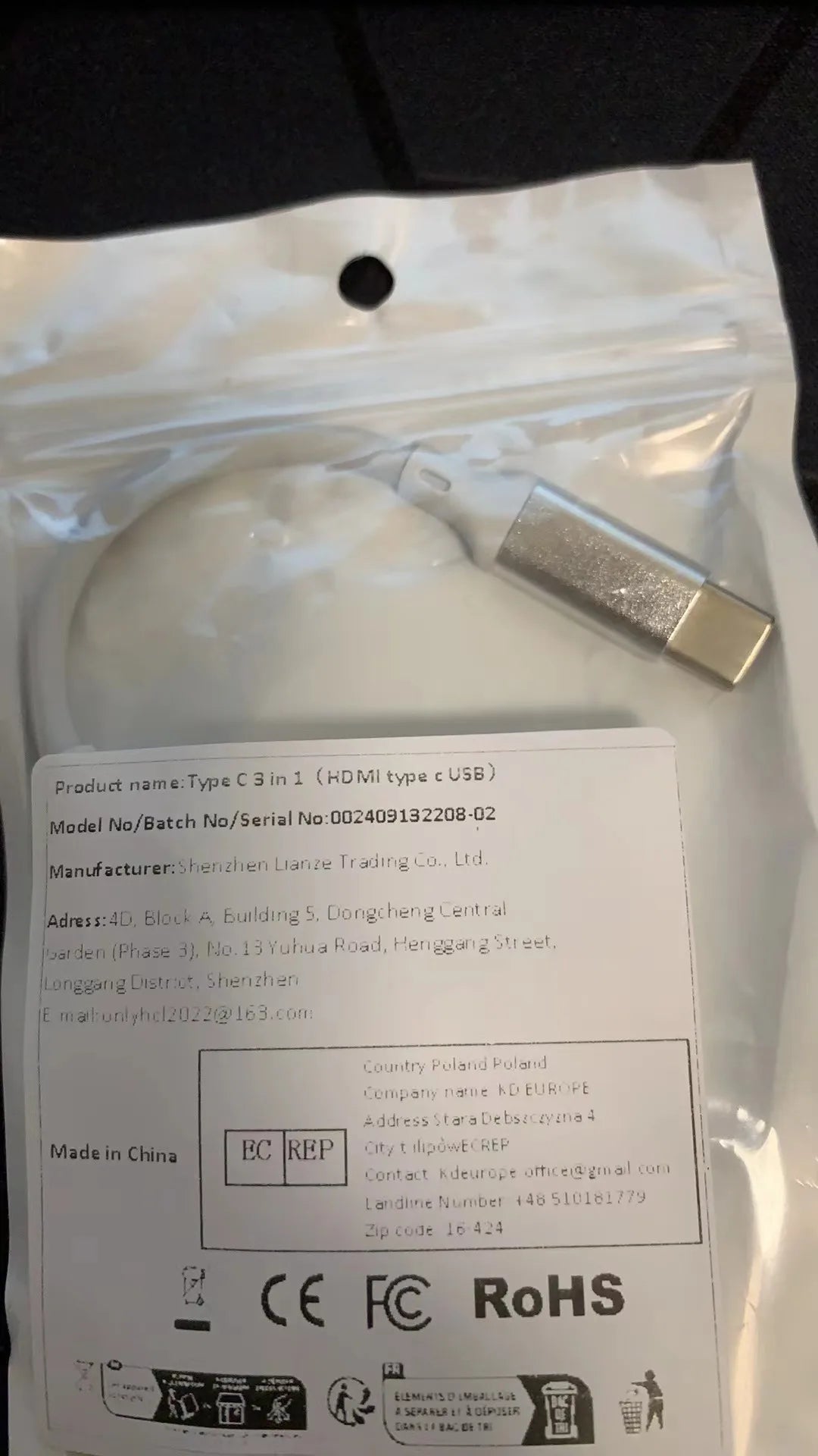 3 IN 1 USB C to HDMI-Compatible Adapter USB 3.1 Hub Type C Charging Converter for Samsung S23 Ultra Huawei Xiaomi Laptop Macbook