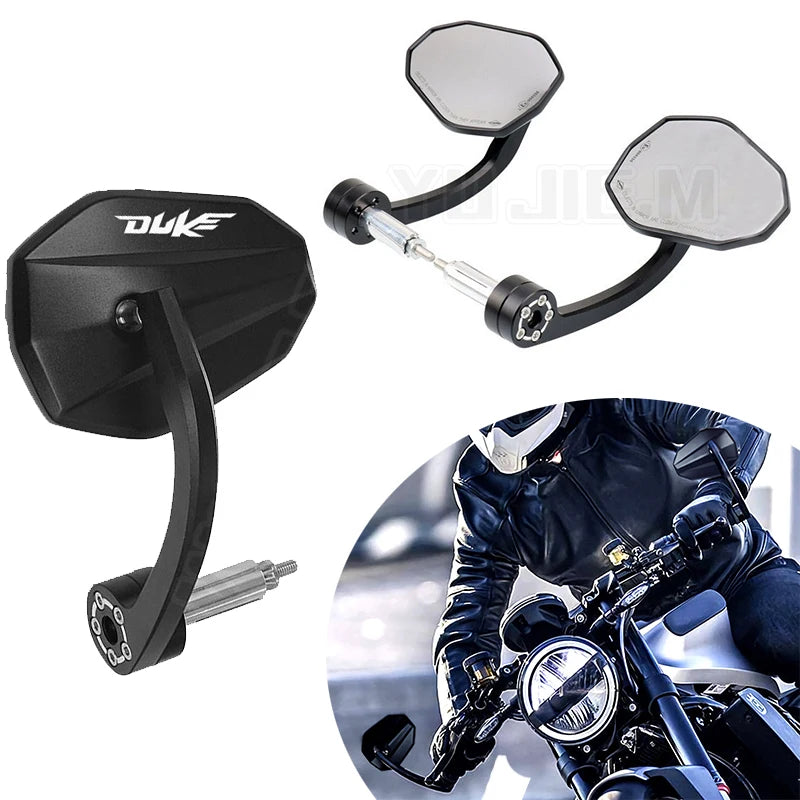 Motorcycle handlebar rearview mirror