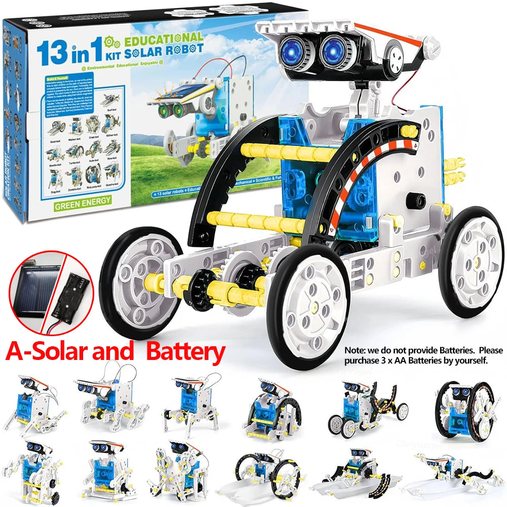 13-in-1 Solar Powered Robot Kit
