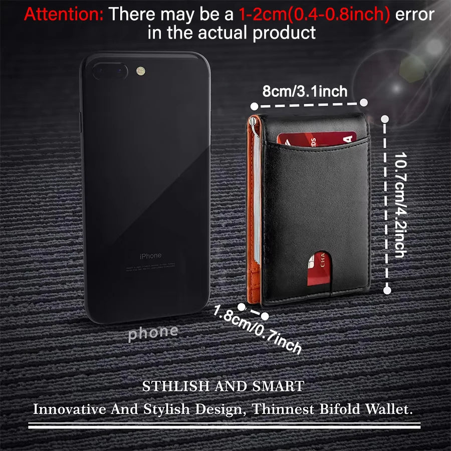 Smart leather wallet