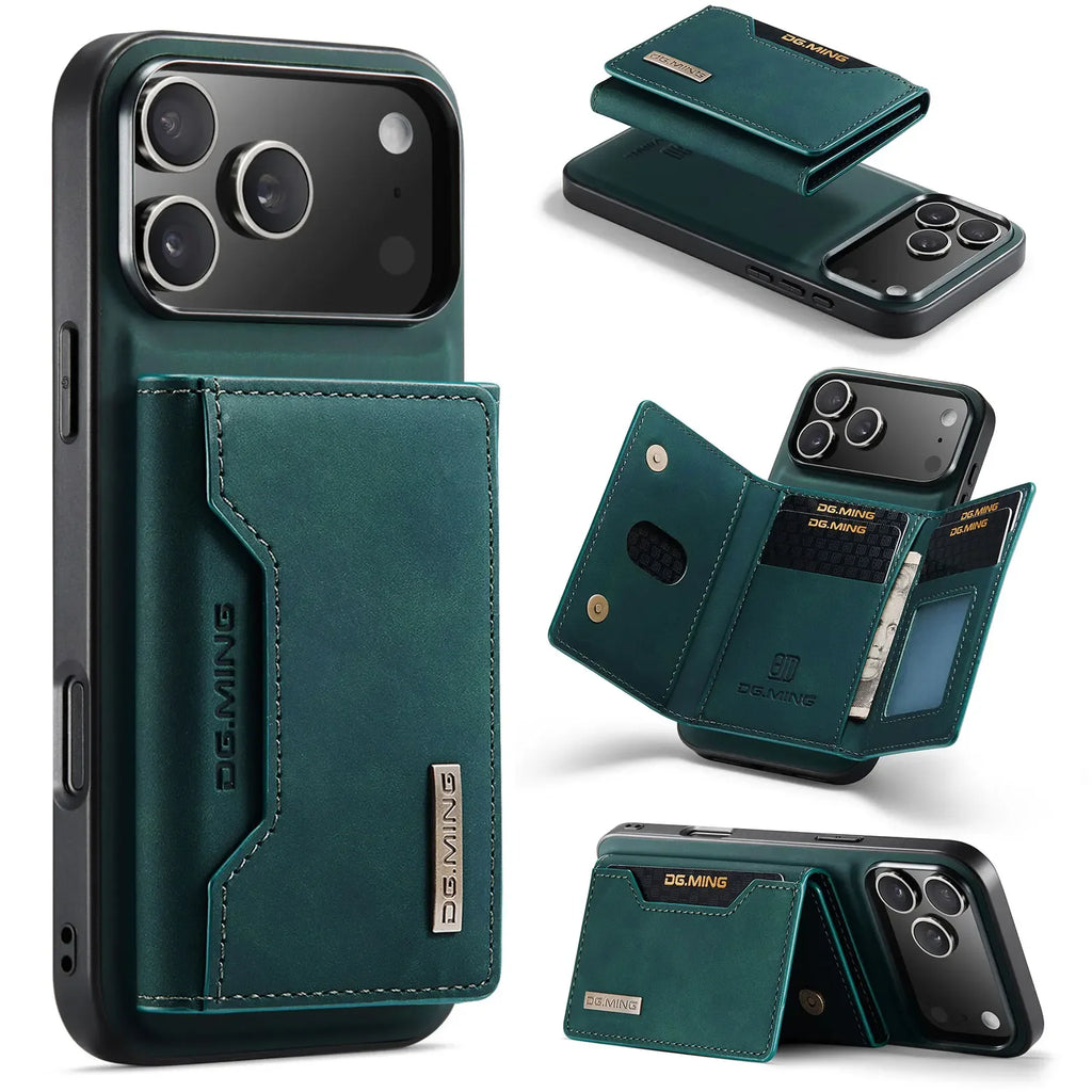 2 in 1 Detachable Magnetic Leather Phone Case