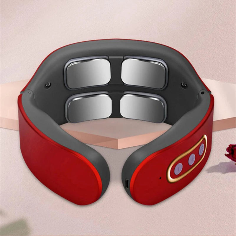 Electric pulse massager for neck and shoulders