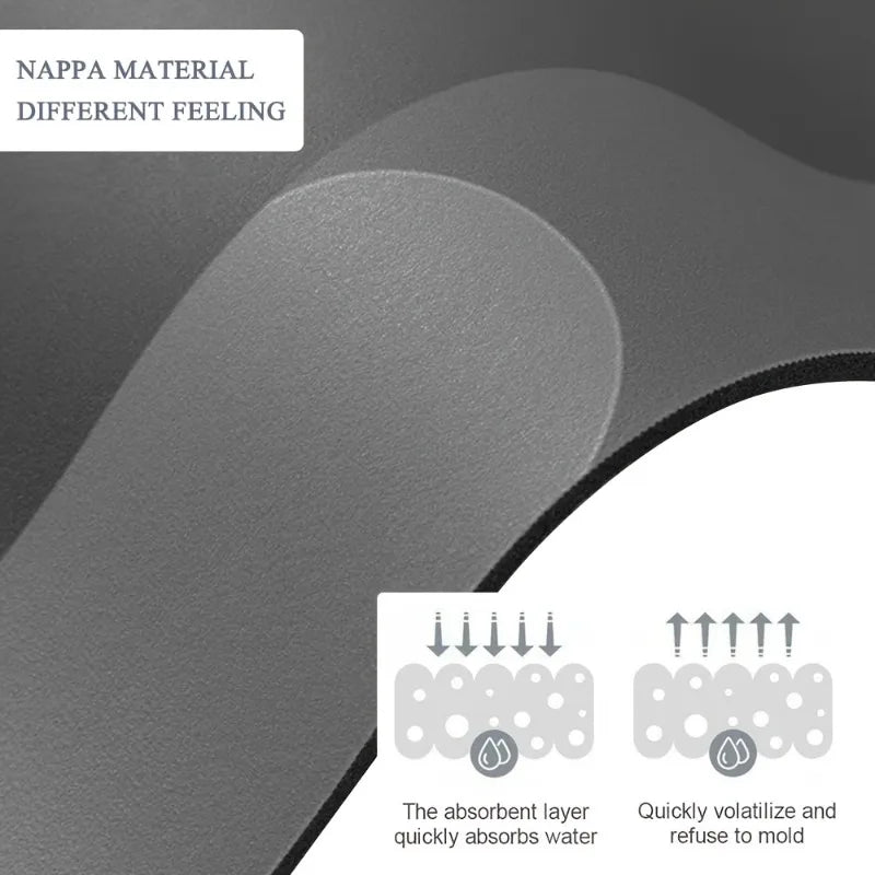 Super absorbent diatomaceous earth bath mat