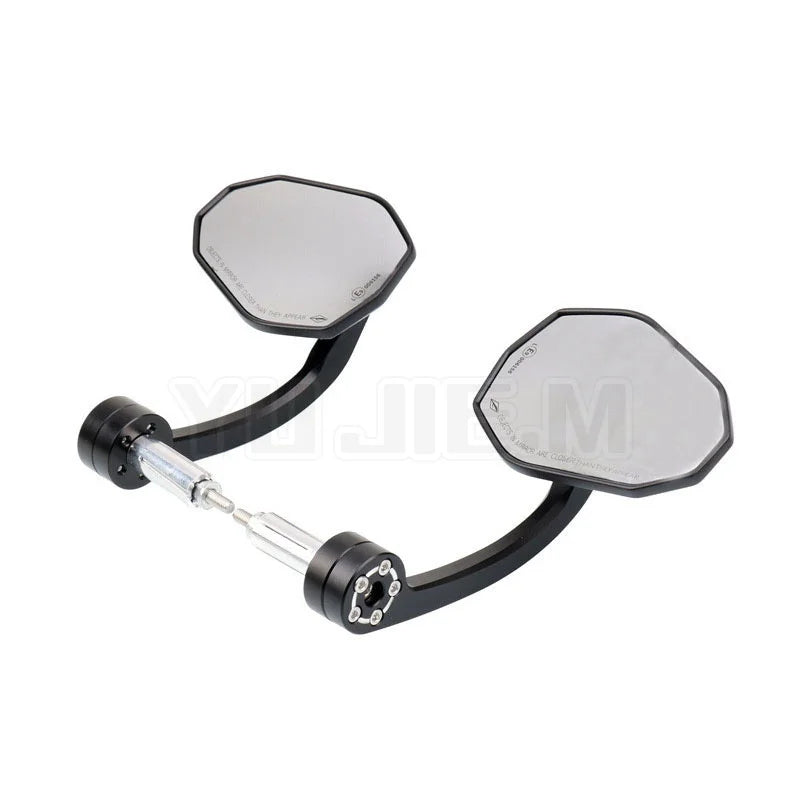 Motorcycle handlebar rearview mirror