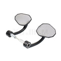 Motorcycle handlebar rearview mirror