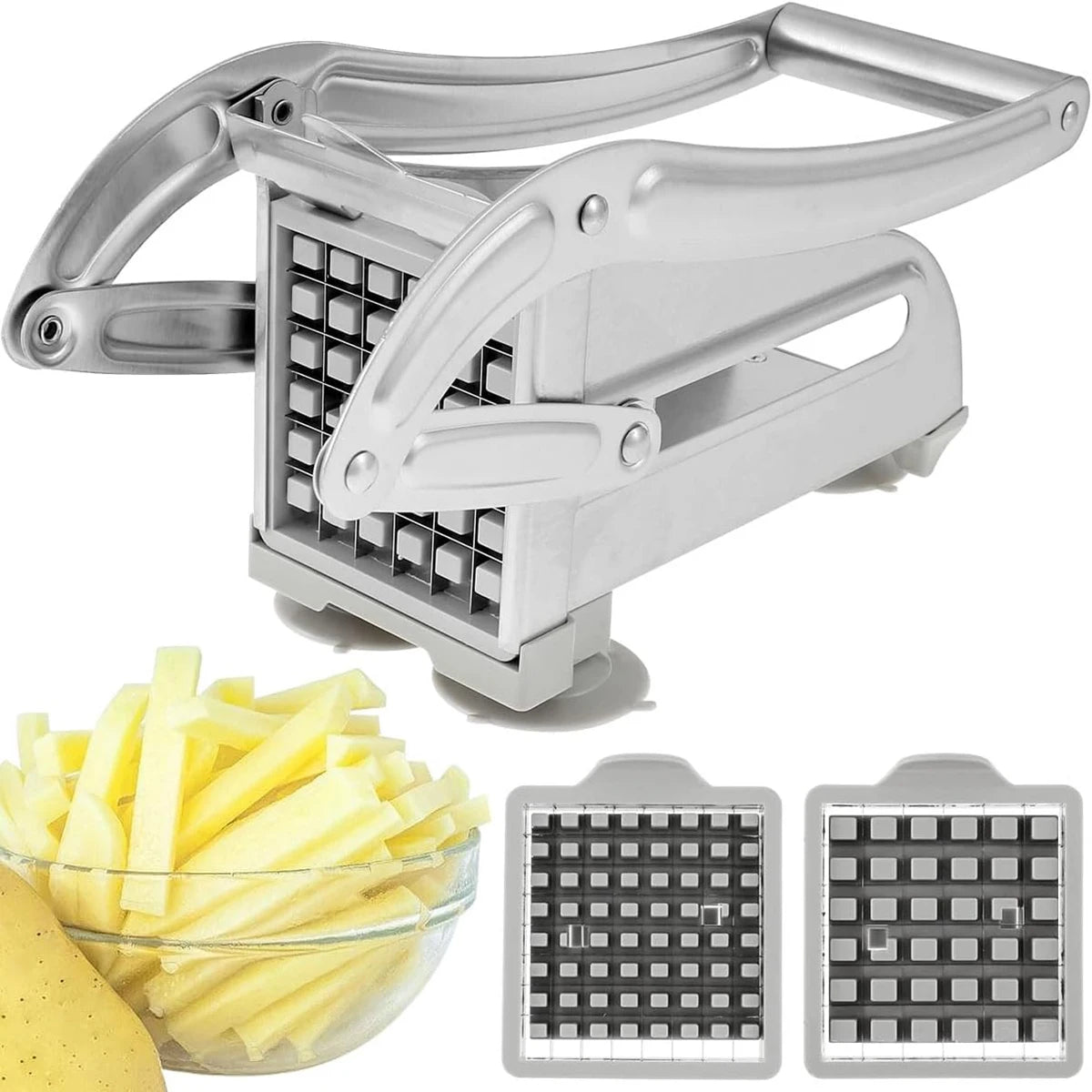 Stainless steel French fry cutter