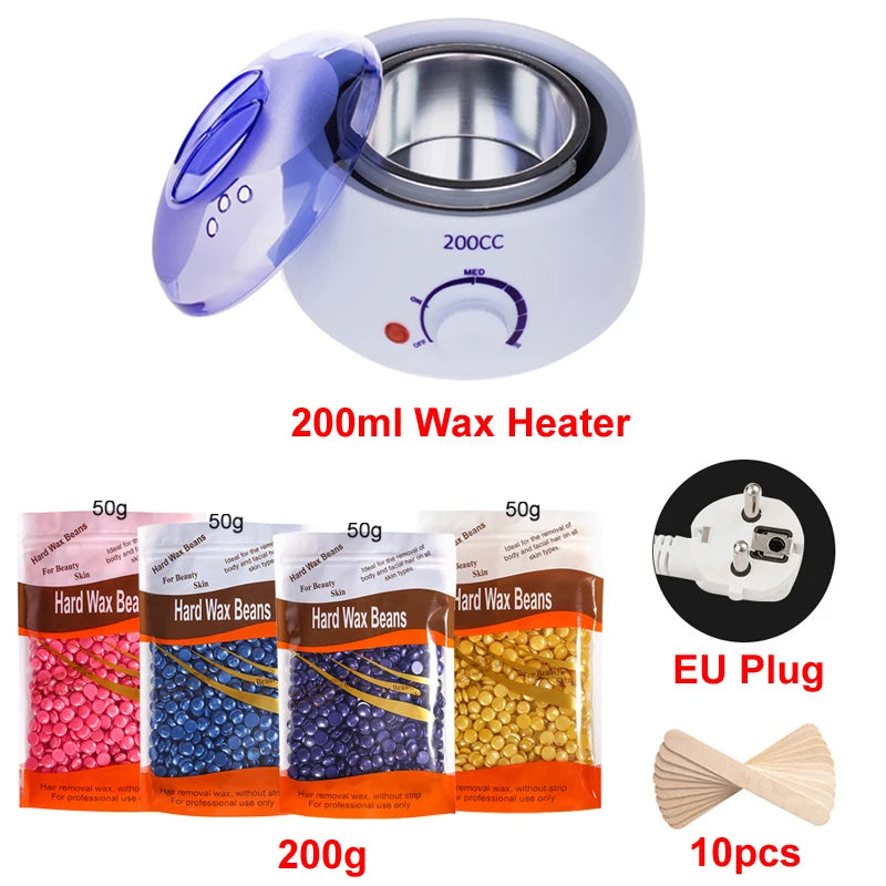 Wax heating device for hair removal