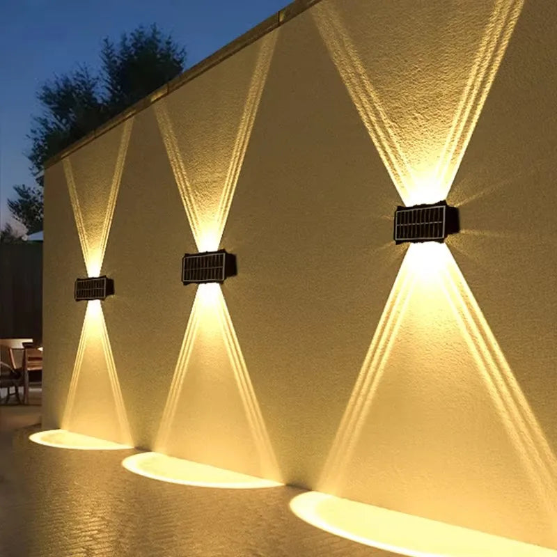 solar-powered wall lamp