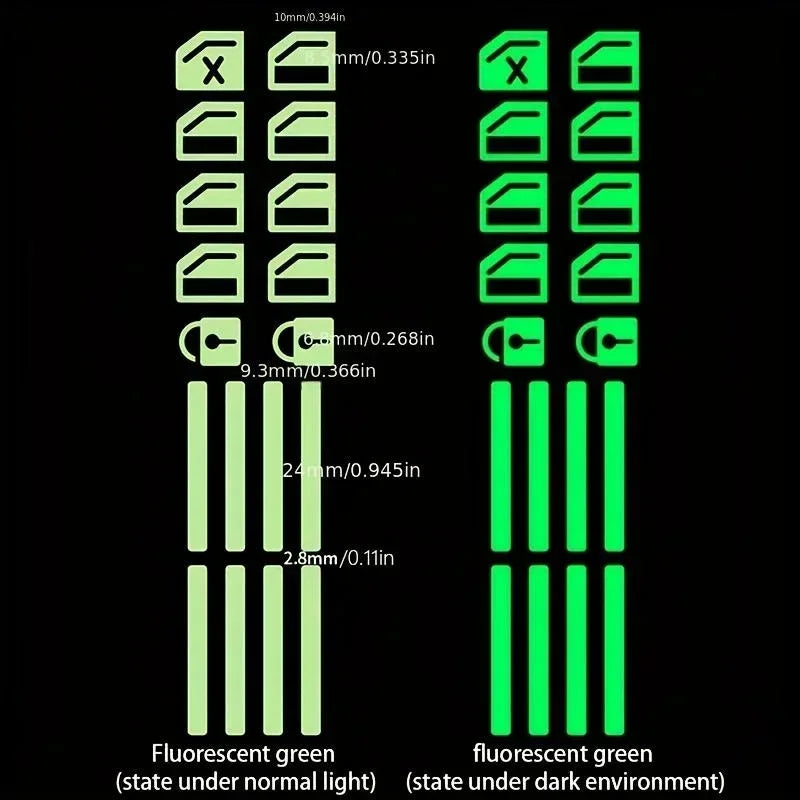 Car door stickers and button switches