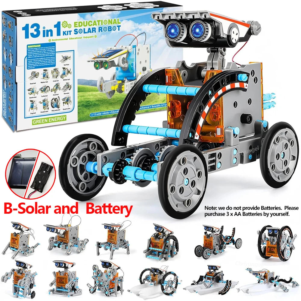13-in-1 Solar Powered Robot Kit