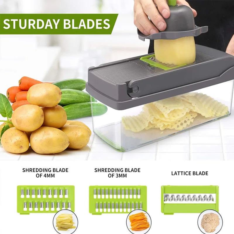 16-piece vegetable chopper