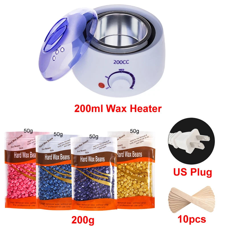 Wax heating device for hair removal
