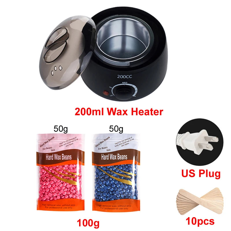 Wax heating device for hair removal