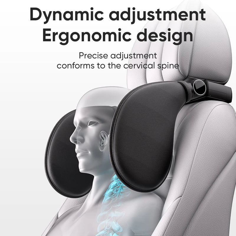 Adjustable car headrest cushion