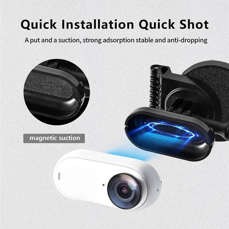 Magnetic mounting bracket for Insta360 Go3/Go 3S camera