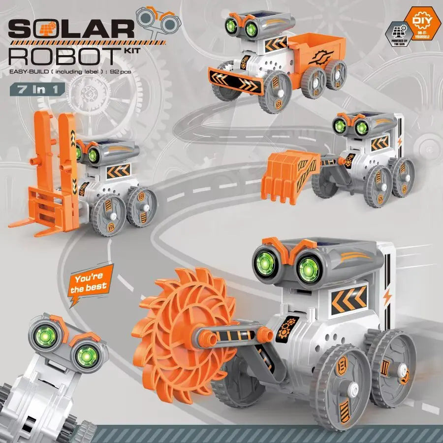 7-in-1 Solar Powered Robot for Kids