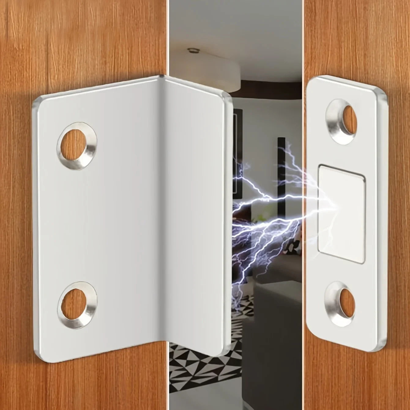 One pair of magnetic door latches - strong, invisible adhesion