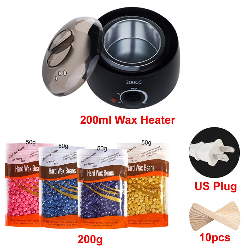 Wax heating device for hair removal
