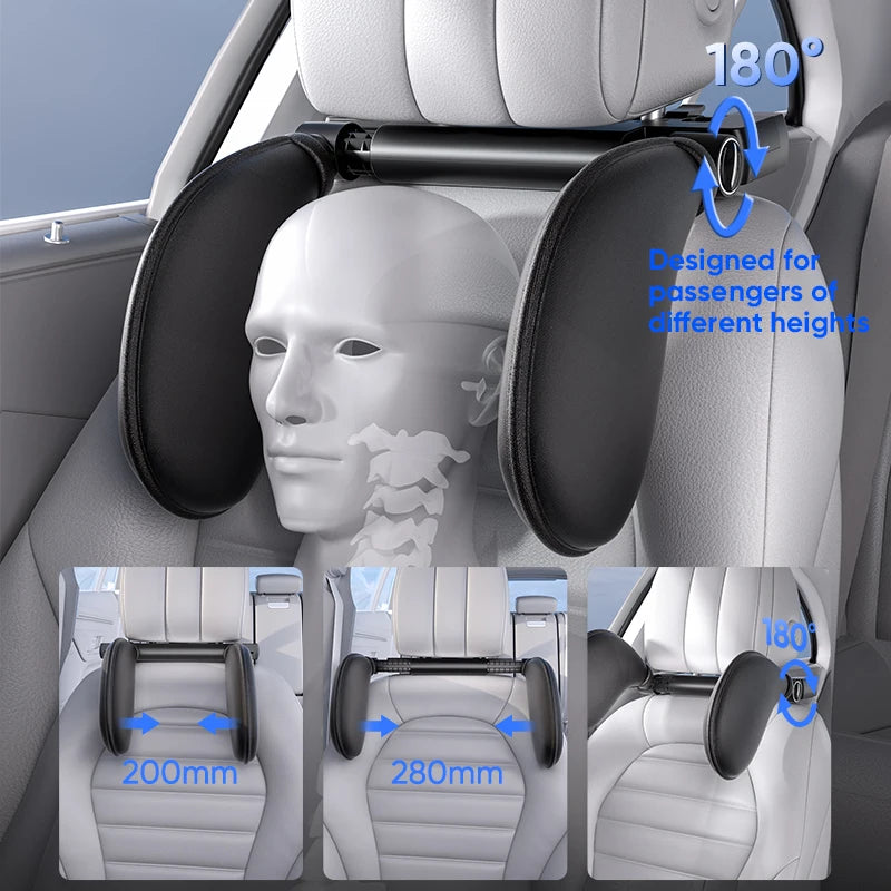 Adjustable car headrest cushion